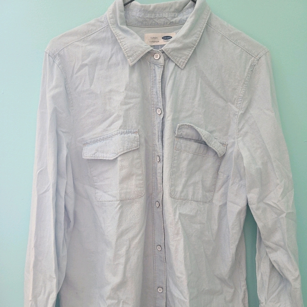 Denim button up